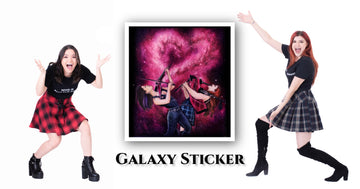 Mia x Ally galaxy sticker